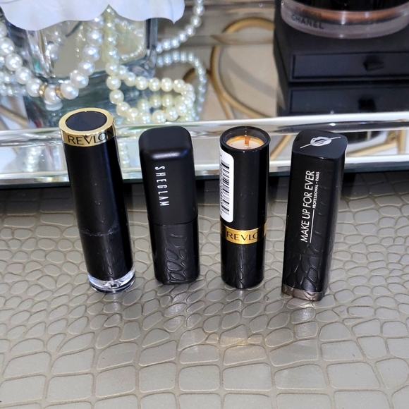 Bundle MakeUpForEver Rough Artist Revlon Nude Fury Sleek Pink Sheglam Lipsticks - Picture 2 of 8